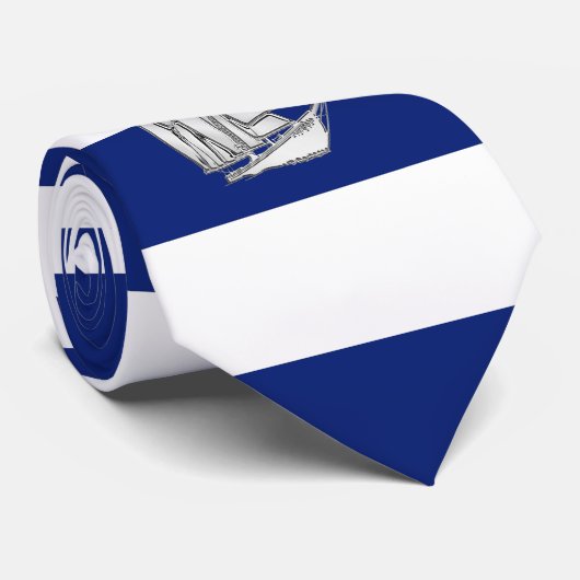 航海のな濃紺のストライプのクロムヨット ネクタイ (ロール)