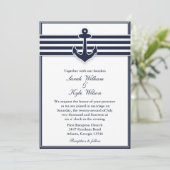 航海のな濃紺は結婚式招待状を飲み込みます 招待状 (スタンド正面)