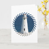 航海のな灯台挨拶状 カード (黄色い花)