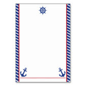 航海のな男の赤ちゃんのベビーシャワーの本の要求カード テーブルナンバー (裏面)