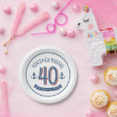 航海のな第40誕生日 ペーパープレート (パーティー)