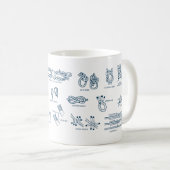 航海のな結び目およびスプライスを結ぶ方法の図表 コーヒーマグカップ (正面右)