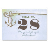 航海のな結婚式のテーブル数カード テーブルナンバー (裏面)