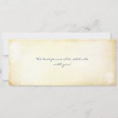 航海のな結婚式招待状の搭乗券のチケット 招待状 (裏面)