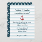 航海のな結婚式招待状 招待状 (正面/裏面)