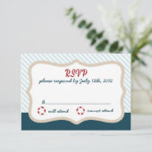 航海のな結婚RSVP 出欠カード (スタンド正面)