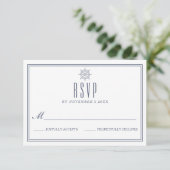 航海のな結婚RSVP 出欠カード (スタンド正面)