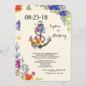 航海のな至福の婚約の招待状 招待状 (正面/裏面)