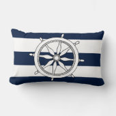 航海のな船の車輪のLumbarの枕 ランバークッション (正面)