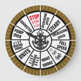航海のな船の電信 ラージ壁時計