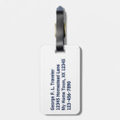 航海のな船員の家の荷物のラベル ラゲッジタグ (裏面縦)