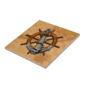 航海のな船車輪およびいかり タイル (側面)