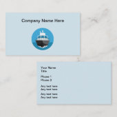 航海のな船遊びの名刺 名刺 (正面/裏面)