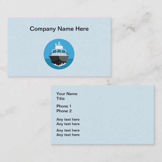 航海のな船遊びの名刺 名刺 (正面/裏面)