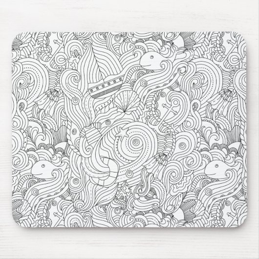 航海のな落書き マウスパッド (正面)