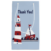 航海のな誕生会の海場面好意のギフトバッグ スモールペーパーバッグ (正面)