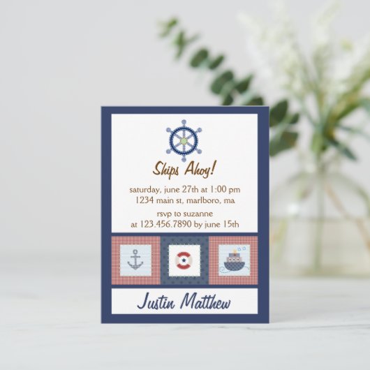 航海のな誕生会 招待状 (スタンド正面)