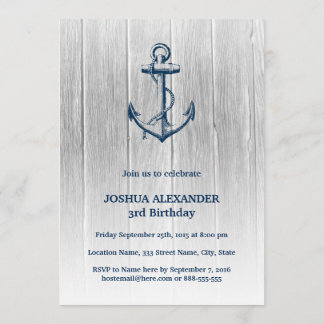 航海のな誕生日の招待状 招待状