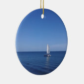 航海のな陶磁器のクリスマスのハンガー セラミックオーナメント (右)