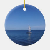 航海のな陶磁器のクリスマスのハンガー セラミックオーナメント (裏面)