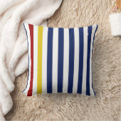 航海のな青い縞 クッション (ブランケット)