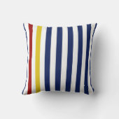 航海のな青い縞 クッション (裏面)