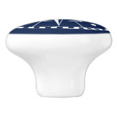 航海のな青および白いコンパス セラミックノブ (側面)