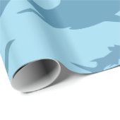 航海のな鮫のシルエットのギフトの包装紙 ラッピングペーパー (ロールコーナー)