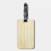 航海のな鮫のパーソナライズなモノグラム ラゲッジタグ (裏面縦)