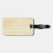 航海のな鮫のパーソナライズなモノグラム ラゲッジタグ (裏面横)