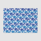 航海のな|の白のいかり|の青い縞 薄葉紙 (正面)