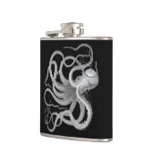 航海のなsteampunkのタコのヴィンテージはスケッチをkraken フラスク (左)