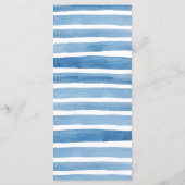 航海ののディナ結婚ーメニュービーチパーティーブルー メニュー (裏面)