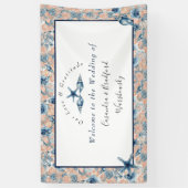 航海ののビーチ結婚シーセルバラハネムーン 横断幕 (縦)