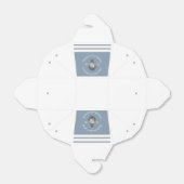 航海ののフローラ結婚いかりダスティブルーホワイト フェイバーボックス (折り畳みなし)