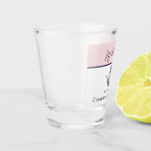 航海ののフローラ結婚いかりピンクネイビーウェルカム ショットグラス (左)