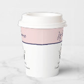 航海ののフローラ結婚いかりピンクネイビーウェルカム 紙コップ (右)