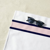 航海ののフローラ結婚いかりピンクネイビーブリデス ビーチタオル (インサイチュ)