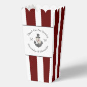 航海ののフローラ結婚いかりマルーンブルガンディーレッド フェイバーボックス (裏面)