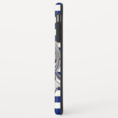 航海のの人魚のような銀製のクロムは縞で飾ります Case-Mate iPhoneケース (裏面/左)