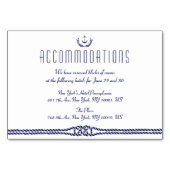 航海のの結婚いかり付き宿泊カード テーブルナンバー (正面)