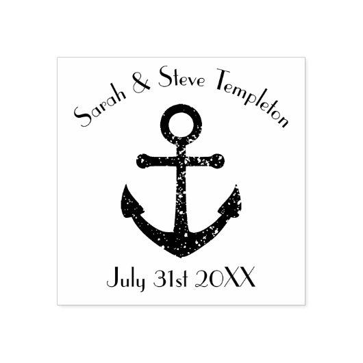 航海のの結婚いかり ラバースタンプ (インプリント)