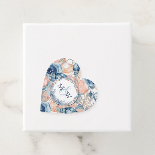 航海のの結婚ビーチ貝殻の花 フェイバータグ (インサイチュ)