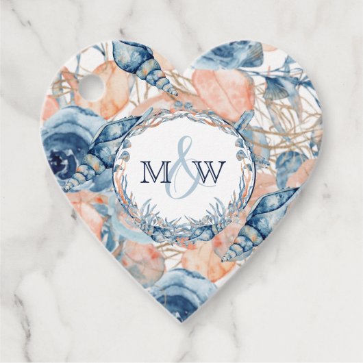 航海のの結婚ビーチ貝殻の花 フェイバータグ (正面)