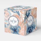 航海のの結婚ビーチ貝殻の花 フェイバーボックス (正面サイド)