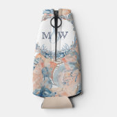 航海のの結婚ビーチ・シーシェルとバラ ボトルクーラー (裏面)