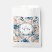 航海のの結婚ビーチ・シーシェルnバラ フェイバーバッグ (正面)