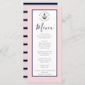 航海のの結婚フローラいかりピンクネイビーグレイ メニュー (正面/裏面)