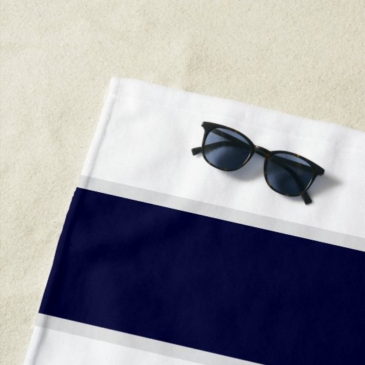 航海のの結婚フローラいかり海軍母母 ビーチタオル (インサイチュ)