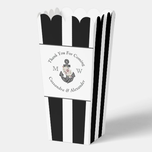 航海のの結婚フローラいかり白黒 フェイバーボックス (正面)